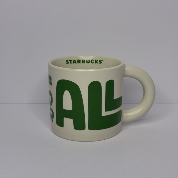 Starbucks Other - Starbucks Coffee For All Ceramic Coffee Mug Cup 12oz White Green 2025